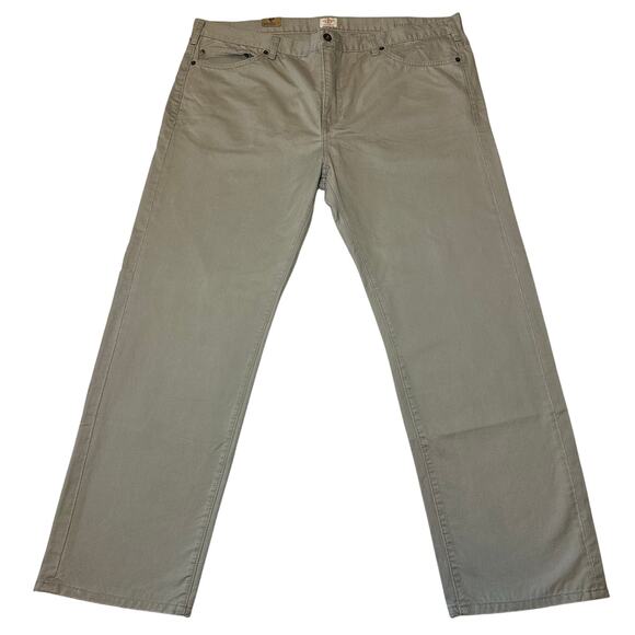 Dockers Mens Classic Straight Fit Jeans Size 42x30 Khaki 5 Pocket - Picture 1 of 6